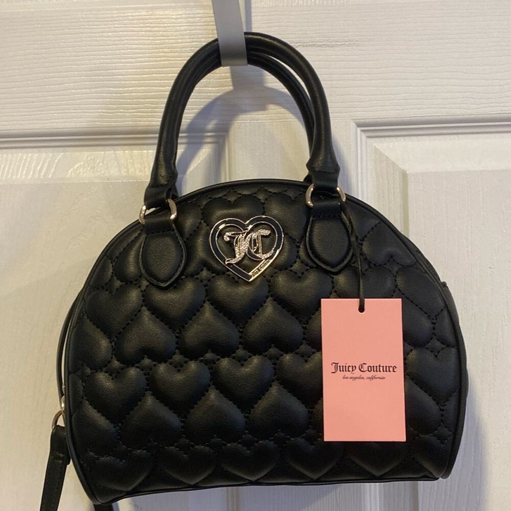 BNWT JUICY COUTURE Flawless Dome Black Satchel